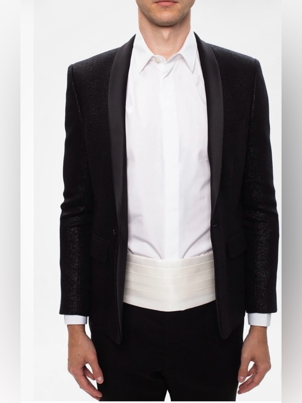 NWT GUCCI SiILK WHITE  CUMMERBUND ADJUSTABLE Sz: M